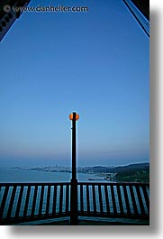 bridge, california, golden gate, golden gate bridge, lampposts, lamps, national landmarks, san francisco, vertical, west coast, western usa, photograph