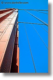 bridge, california, days, golden gate, golden gate bridge, half, looking up, moon, national landmarks, san francisco, vertical, west coast, western usa, photograph