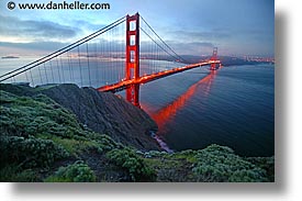 bridge, california, full, golden gate, horizontal, national landmarks, san francisco, slow exposure, views, west coast, western usa, photograph