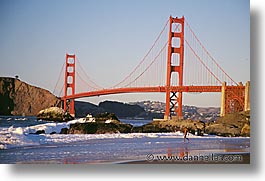 bridge, california, golden gate, golden gate bridge, horizontal, national landmarks, san francisco, west coast, western usa, photograph