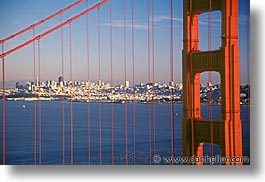 bridge, california, close, golden gate, golden gate bridge, horizontal, national landmarks, san francisco, west coast, western usa, photograph