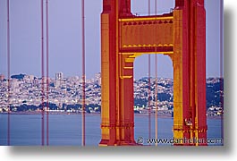 bridge, california, close, golden gate, golden gate bridge, horizontal, national landmarks, san francisco, west coast, western usa, photograph