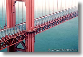 bridge, california, close, golden gate, golden gate bridge, horizontal, national landmarks, san francisco, west coast, western usa, photograph