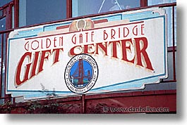 bridge, california, center, gifts, golden gate, golden gate bridge, horizontal, national landmarks, san francisco, signs, west coast, western usa, photograph