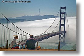 bridge, california, golden gate, golden gate bridge, horizontal, lunch, national landmarks, san francisco, west coast, western usa, photograph