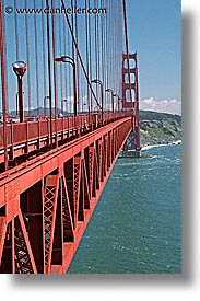 bridge, california, golden gate, golden gate bridge, national landmarks, san francisco, side, southtower, vertical, west coast, western usa, photograph