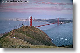 bigview, bridge, california, eve, evening, golden gate, golden gate bridge, horizontal, national landmarks, san francisco, slow exposure, west coast, western usa, photograph