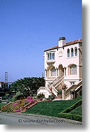 california, homes, presidio, san francisco, vertical, west coast, western usa, photograph