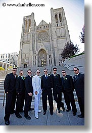 boys, buildings, california, churches, clothes, men, people, religious, san francisco, structures, sunglasses, vertical, west coast, western usa, photograph