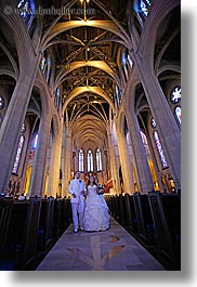 buildings, california, ceremony, churches, events, religious, san francisco, structures, vertical, wedding, west coast, western usa, photograph
