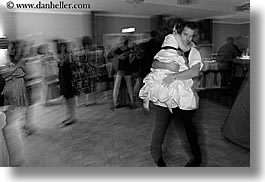 black and white, california, dancing, events, horizontal, san francisco, slow exposure, wedding, west coast, western usa, photograph