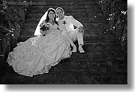 black and white, brides, california, couples, events, horizontal, people, portraits, san francisco, wedding, west coast, western usa, womens, photograph