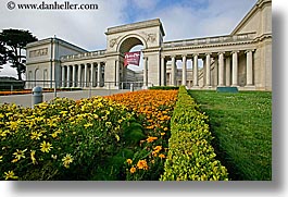 california, flowers, gardens, horizontal, legion of honor, museums, san francisco, west coast, western usa, photograph