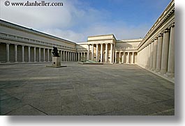 california, courtyard, horizontal, legion of honor, main, museums, san francisco, west coast, western usa, photograph