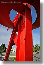 arts, california, legion of honor, museums, san francisco, sculptures, steel, vertical, west coast, western usa, photograph