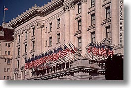 california, fairmont, flags, horizontal, san francisco, west coast, western usa, photograph