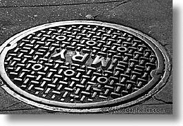 california, horizontal, manholes, san francisco, west coast, western usa, photograph