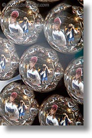 balls, california, christmas, exploratorium, palace of fine art, san francisco, vertical, west coast, western usa, photograph