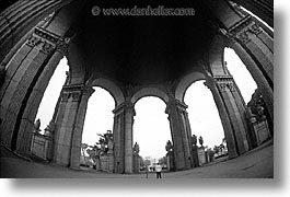 black and white, california, cloisters, eyes, horizontal, palace of fine art, san francisco, west coast, western usa, photograph