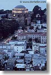 california, dusk, palace, palace fine art, palace of fine art, san francisco, vertical, west coast, western usa, photograph