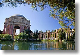 arts, california, fine, horizontal, palace, palace fine art, palace of fine art, san francisco, trees, west coast, western usa, photograph