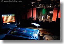 back stage, boards, california, horizontal, lighting, people, san francisco, stage, west coast, western usa, photograph