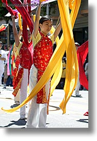 california, carnival, chinese, dance, people, private industry counsel, ribbons, san francisco, vertical, west coast, western usa, youth opportunity, photograph