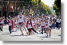 california, carnival, dancing, hearts, horizontal, people, private industry counsel, red, san francisco, west coast, western usa, youth opportunity, photograph