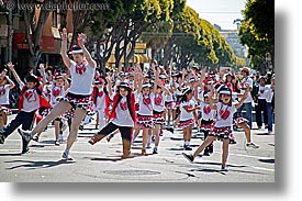 california, carnival, dancing, hearts, horizontal, people, private industry counsel, red, san francisco, west coast, western usa, youth opportunity, photograph