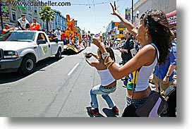 california, carnival, fans, floats, horizontal, people, private industry counsel, san francisco, west coast, western usa, yo sf, youth opportunity, photograph