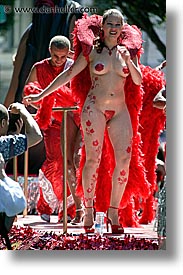california, carnival, dancers, naked, people, private industry counsel, san francisco, vertical, west coast, western usa, youth opportunity, photograph