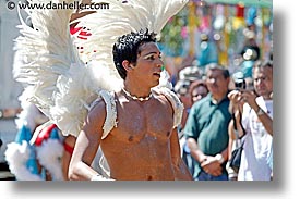 california, carnival, feathered, horizontal, men, people, private industry counsel, san francisco, west coast, western usa, white, youth opportunity, photograph