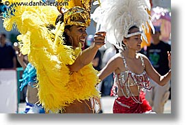 california, carnival, feathers, horizontal, people, private industry counsel, san francisco, west coast, western usa, yellow, youth opportunity, photograph