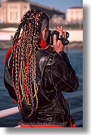 braids, california, colors, people, san francisco, vertical, west coast, western usa, photograph