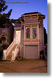 california, christmas, edwardian, long exposure, san francisco, vertical, west coast, western usa, photograph