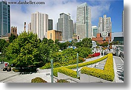 buildings, california, cityscapes, gardens, horizontal, san francisco, west coast, western usa, yerba buena, photograph