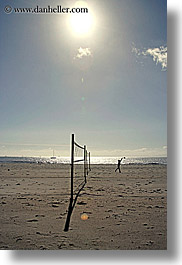 balls, beaches, california, nature, nets, ocean, santa barbara, sky, sun, valley, vertical, water, west coast, western usa, photograph