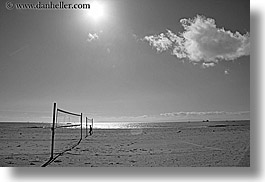 balls, beaches, california, clouds, horizontal, nature, nets, ocean, santa barbara, sky, sun, valley, water, west coast, western usa, photograph