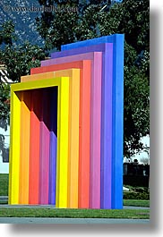 arts, california, colorful, colors, rainbow, santa barbara, tunnel, vertical, west coast, western usa, photograph