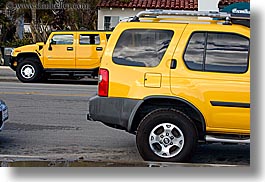 california, colors, escapes, horizontal, hummer, santa barbara, trucks, west coast, western usa, yellow, photograph