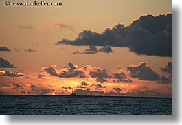 california, clouds, horizontal, nature, ocean, oil rig, oils, rigs, santa barbara, sky, structures, sun, sunsets, west coast, western usa, photograph