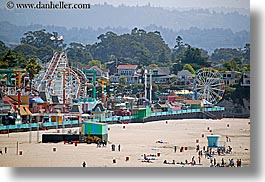 amusement park, beaches, boardwalk, california, horizontal, rides, roller coaster, santa cruz, west coast, western usa, photograph