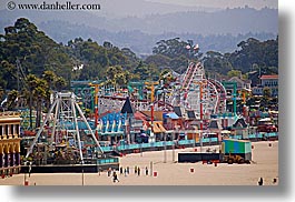 amusement park, beaches, boardwalk, california, horizontal, rides, roller coaster, santa cruz, west coast, western usa, photograph