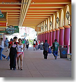 amusement park, boardwalk, california, couples, crowds, happy, people, santa cruz, square format, west coast, western usa, photograph