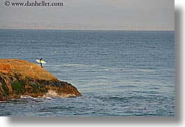 california, coastline, horizontal, nature, ocean, people, rocks, santa cruz, surfers, water, west coast, western usa, photograph