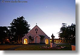 california, churches, dusk, horizontal, long exposure, nature, plants, santa cruz, trees, west coast, western usa, photograph