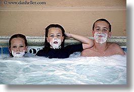 beards, boys, bubbles, california, childrens, emotions, girls, horizontal, humor, people, santa cruz, sauna, west coast, western usa, photograph