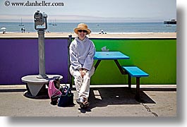 california, clothes, colorful, colors, emotions, happy, hats, horizontal, jills, people, santa cruz, sitting, smiles, west coast, western usa, womens, photograph