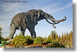 arts, california, devils postpile, elephants, horizontal, sculptures, sierras, west coast, western usa, woolley mammoth, photograph