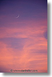 california, moon, pink, sierras, sky, vertical, west coast, western usa, photograph